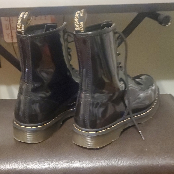 Dr. Martens Black Patent Leather Boots - Picture 4 of 5